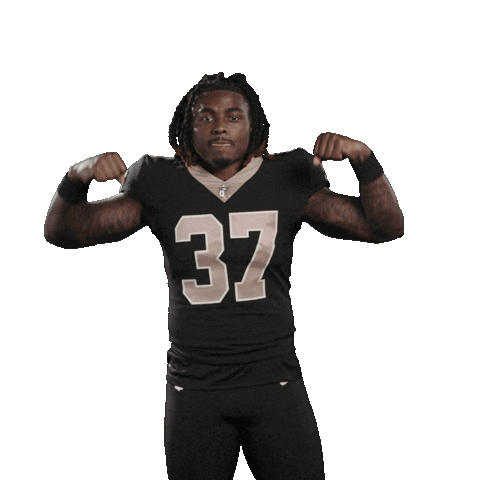 Football Flexing Sticker by New Orleans Saints