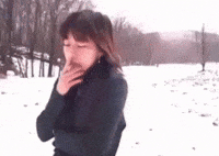 Running Smoking GIF