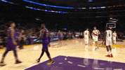 high five lebron james GIF by NBA