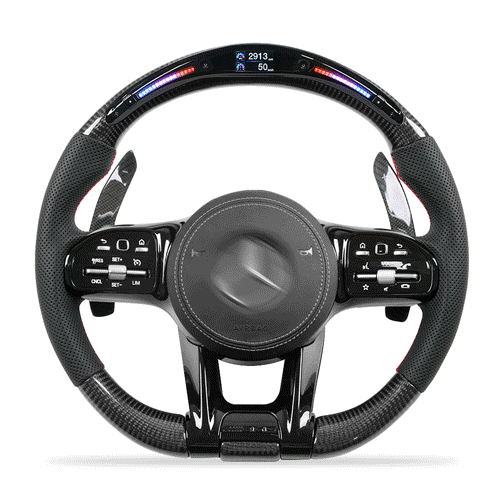 tddmotors giphyupload tddmotors carbon fiber steering wheel led steering wheel GIF