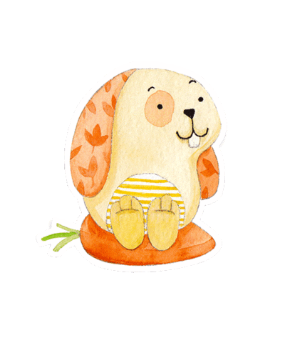 Happy Illustration Sticker