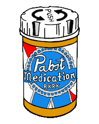 red stripe fun Sticker by Pabst Blue Ribbon