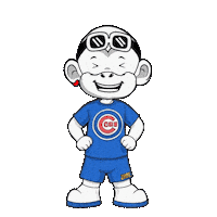 Chicago Cubs Smile Sticker by Zhot