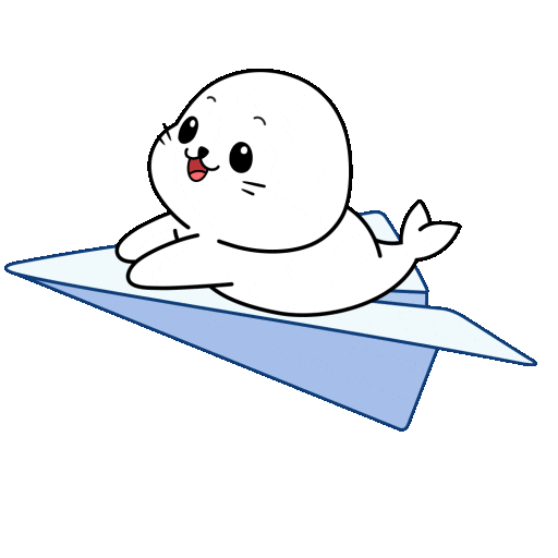 Happy Blue Sky Sticker by Sappy Seals