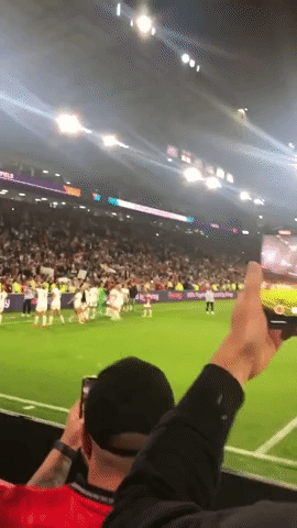 Crowd Cheers and Sings as England Defeats Sweden 