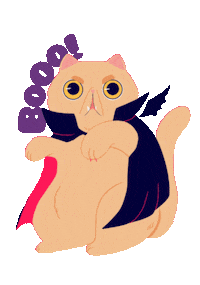 Cat Halloween Sticker by Poupoutte