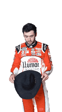 llumar racing nascar cowboy cowboy hat Sticker