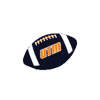 Football Orange And Blue Sticker by utmartin