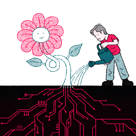 tim_peacock giphyupload tech plant growing Sticker