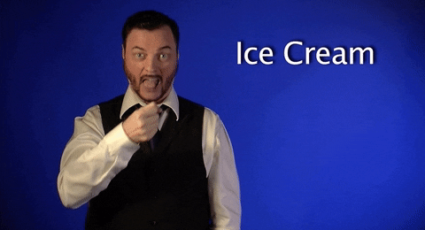 ice cream asl GIF by Sign with Robert