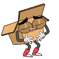 Stand Up Sticker by LaCajaPopular