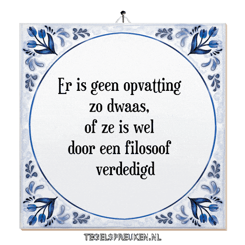 Spreuk Argument Sticker by Tegelspreuken.nl