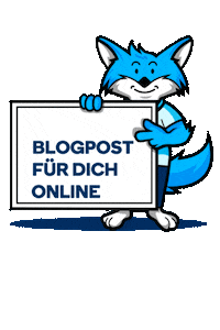 Blue White Ad Sticker by Geldhelden