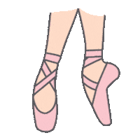 Ballet Pointe Shoes Sticker by RollerDanz