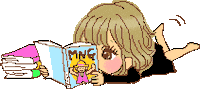 ashleyramon reading studying gyaru Sticker