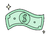 Money Dollar Sticker by exotic cancer