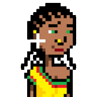 Pixel Lady Sticker