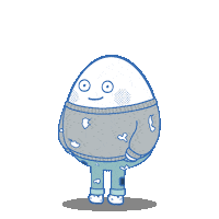 Hong Kong Egg Sticker by M21.hk
