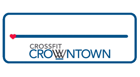 CrossFitCrownTown giphyupload love heart gym Sticker