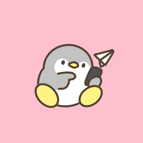Look Penguin GIF