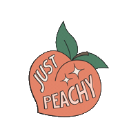 Just Peachy Sticker