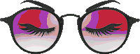 Color Lash Sticker by Alena Geyzer