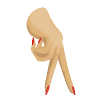 walk finger Sticker by FEMOJI