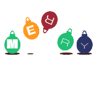 Happy Merry Christmas Sticker