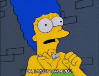 Warning Season 6 GIF by The Simpsons