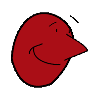 happy sticker by Antony Hare