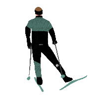 Skiing Langlauf Sticker by Hannes Hawaii Tours