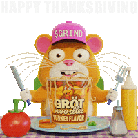 Instant Noodles Thanksgiving Sticker by Grind