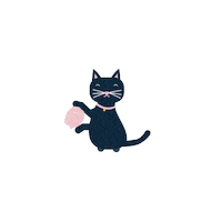 AniCura happy cat animals blue Sticker