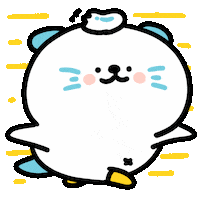Cream Otter Sticker by 大白丸丸(daibai maru)