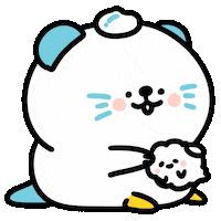 Cream Otter Sticker by 大白丸丸(daibai maru)
