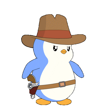 Wild West Penguin Sticker by Pudgy Penguins