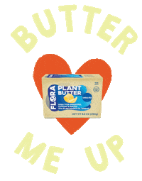 In Love Heart Sticker by Flora Plant Butter