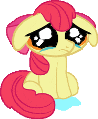 my little pony crying Sticker