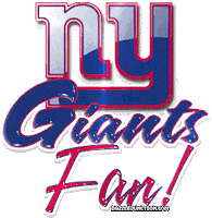 ny giants art Sticker