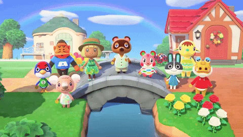 myPotatoGames giphygifmaker animal crossing new hoirzons GIF