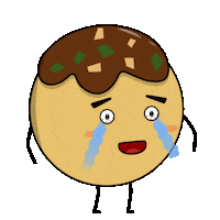 Sad Japanese Food Sticker