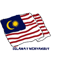 rumalukes malaysia merdeka happy independence day malaysia day Sticker