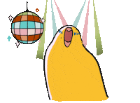ayyaillustration dancing bird disco budgie Sticker