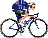 Tour De France Woman Sticker