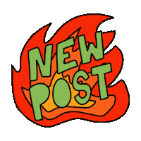 bychloepowell cool new fire instagram Sticker