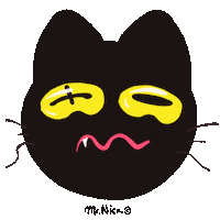 Kitty Gatos Sticker by La Chica Conejo