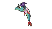 minika cartoon fish cocuk babu Sticker