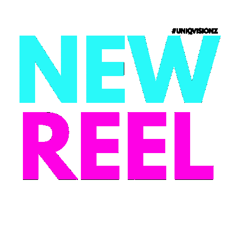 uniqvisionz giphyupload reel Sticker