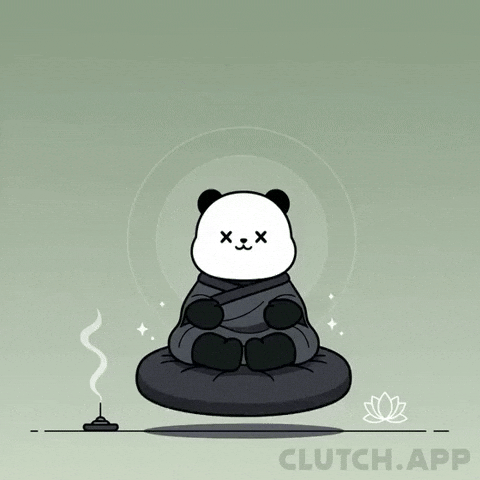 Floating Inner Peace GIF by Kanpai Pandas