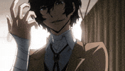 oxo_raccoon bsd bungo stray dogs dazai osamu GIF